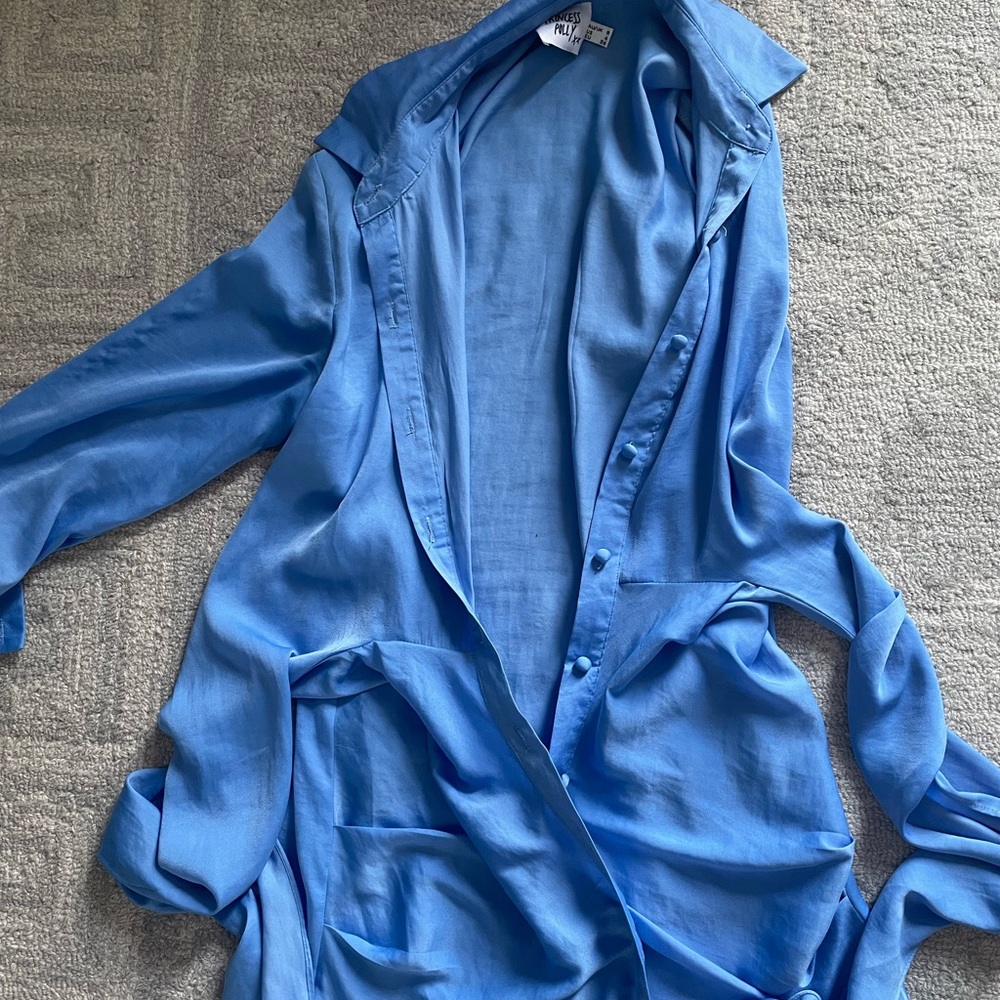 Button up mini dress